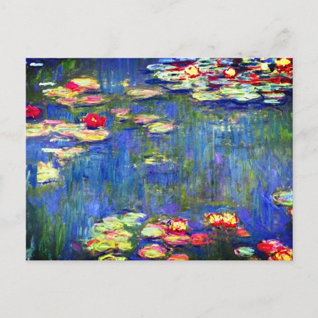 Cartão Postal Monet Water Lily (Frente)