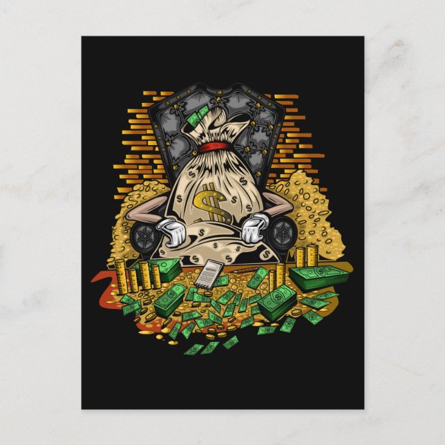 Cartão Postal Money Bag (Frente)