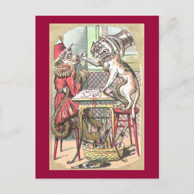 Cartão Postal Monkey Card Cheat Diz Buldogue (Frente)