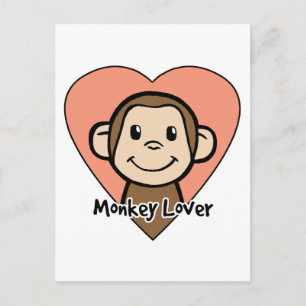 Cartão Postal Monkey Lover