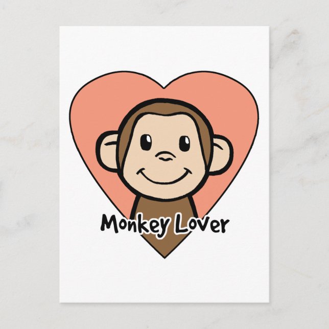 Cartão Postal Monkey Lover (Frente)