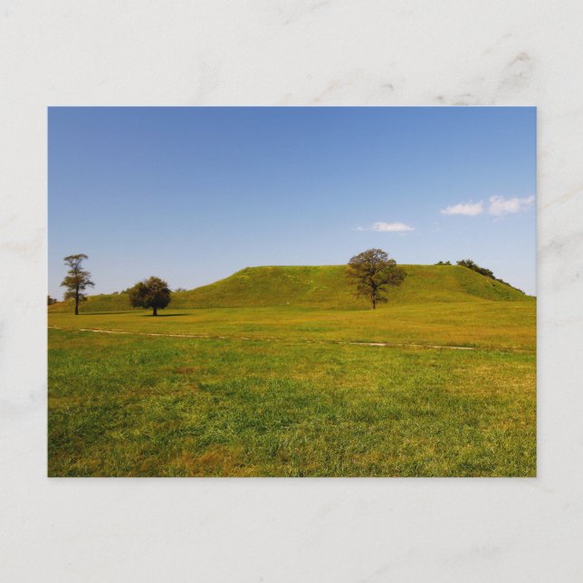 Cartão Postal Monks Mound, Collinsville, Illinois (Frente)