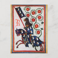 MONOGRAMA DO PARCHEADO BLUE KNIGHT MEDIEVAL