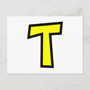 Cartão Postal Monograma - Letra R