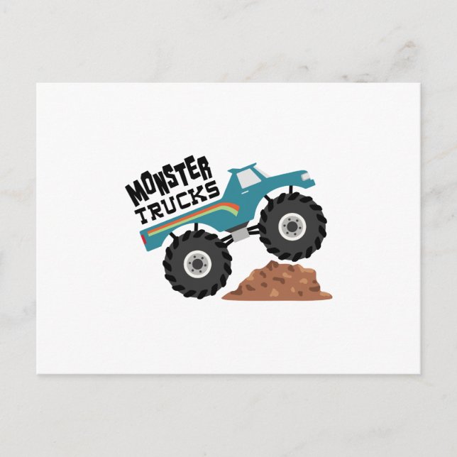 Cartão Postal Monster Trucks (Frente)