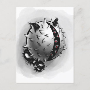 Cartão Postal Monstro da Fantasia Dark de Arte Horror