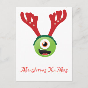 Cartão Postal monstro das renas