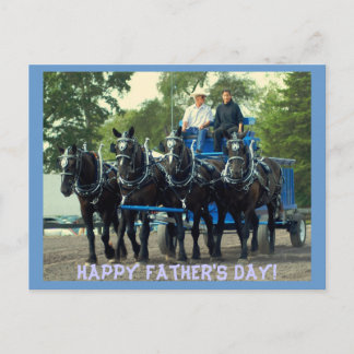 Cartão Postal monstro de cavalos