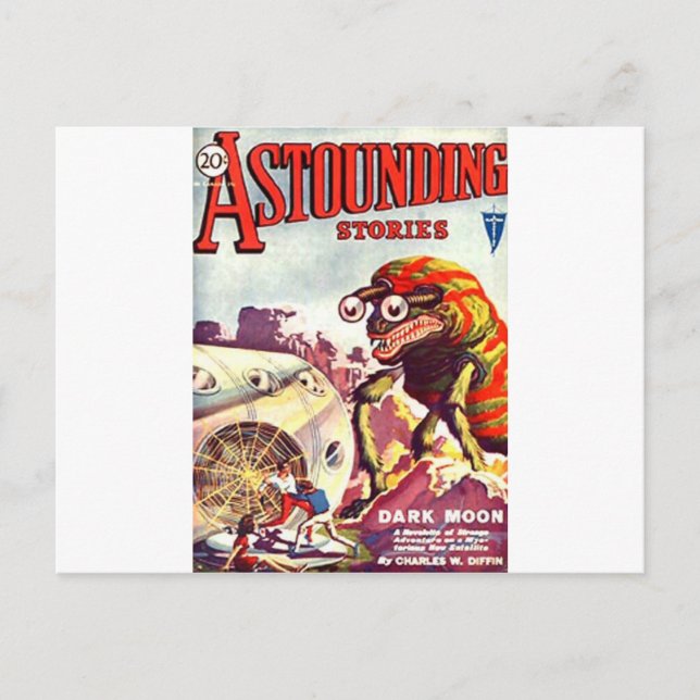 Cartão Postal Monstro de Olhos de inseto (Frente)