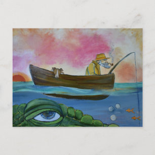 Cartão Postal Monstro do Lago de Pesca 