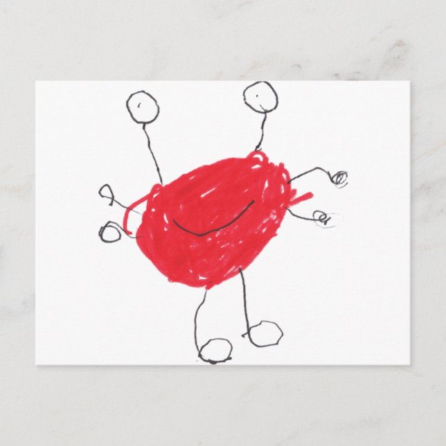 Cartão Postal Monstro Engraçado (Frente)
