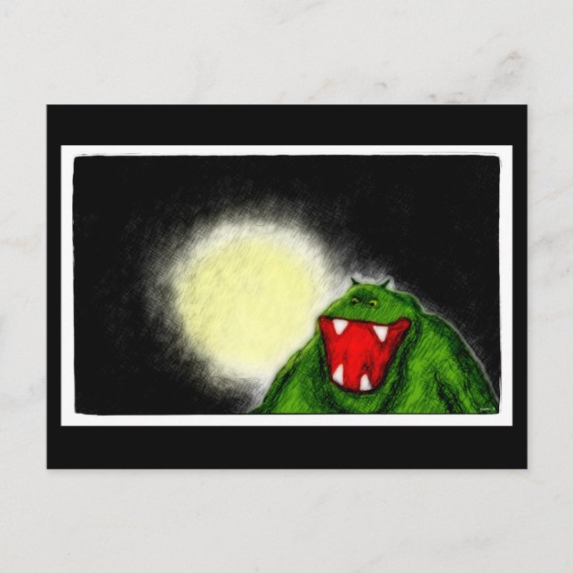 Cartão Postal Monstro Noturno (Frente)
