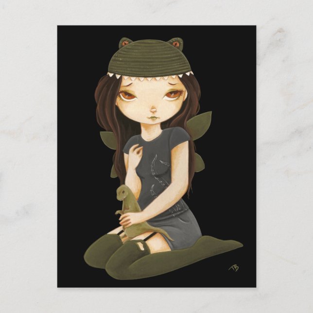 Cartão Postal Monstros - Monstro da fada do Dinossauro (Frente)