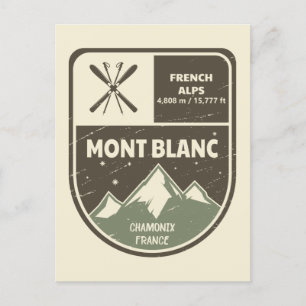 Cartão Postal Mont Blanc French Alps Chamonix França