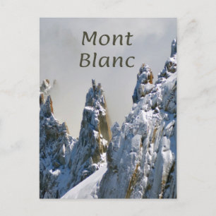 Cartão Postal Mont Blanc Monte Bianco White Mountain Alts Europa