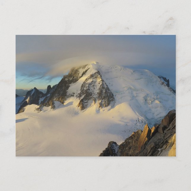 Cartão Postal Mont Blanc sunrise francês (Frente)