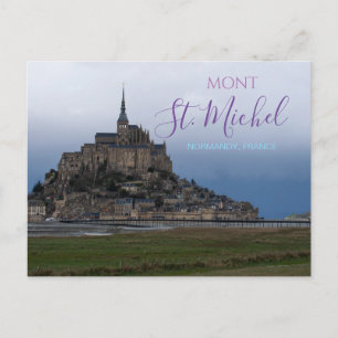 Cartão Postal Mont Rua Michel France Postcard Fortaleza Normandy
