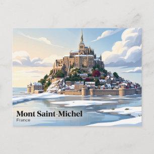 Cartão Postal Mont Saint-Michel França