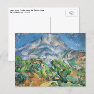 Cartão Postal Mont Sainte Victoire Above Tholonet, Paul Cezanne