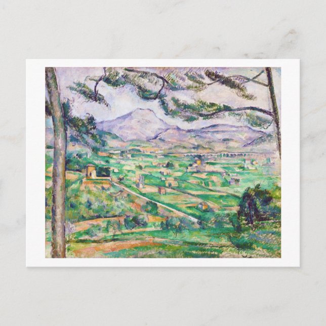Cartão Postal Mont Sainte-Victoire, Paul Cezanne, 1885-1887 (Frente)