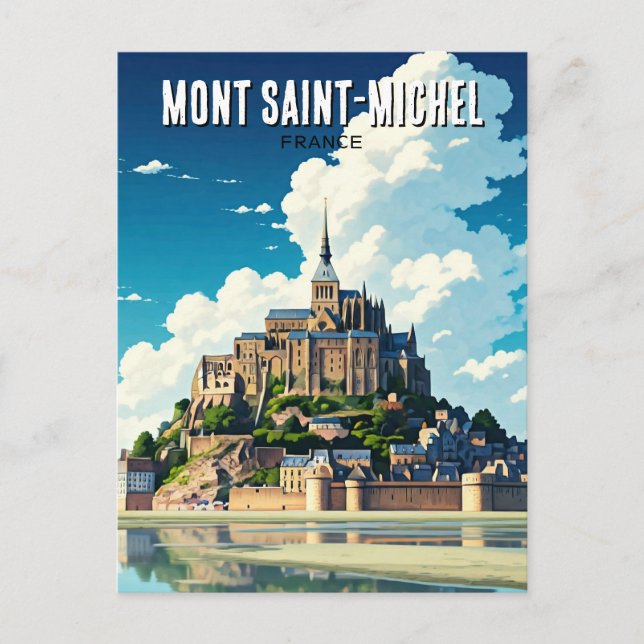 Cartão Postal Mont Santo-Michel (Frente)