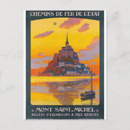 Cartão Postal Mont-Santo-Michel