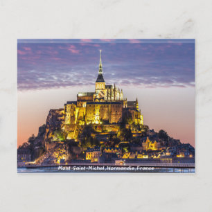Cartão Postal Mont Santo-Michel ・ França / 聖 米 歇 爾