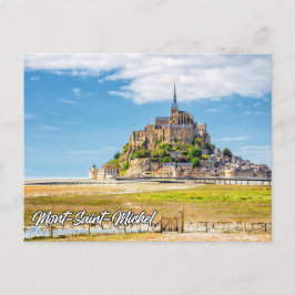 Cartão Postal Mont-Santo-Michel, Normandia, França