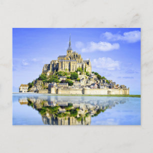 Cartão Postal Mont-Santo-Michel, Normandia, França