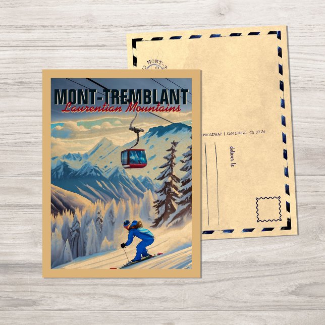 Cartão Postal Mont Tremblant Quebec, Montanhas Laurentian Canadá (Criador carregado)