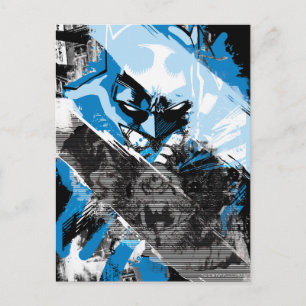 Cartão Postal Montagem de Futura Cityscape do Batman