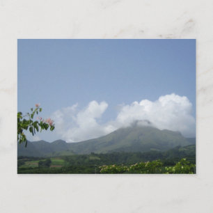 Cartão Postal Montagne Pelée - Martinica, F.W.I.