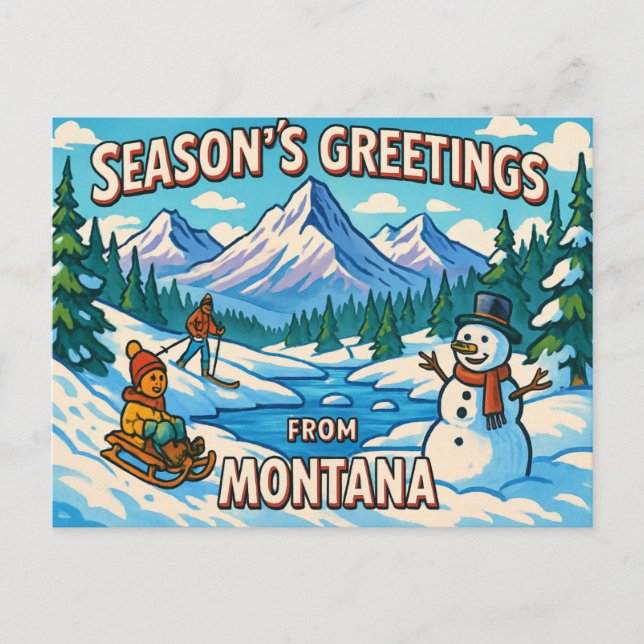 Cartão postal MONTANA (Frente)