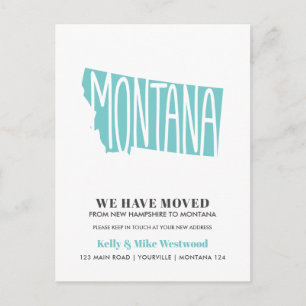 Cartão Postal MONTANA Mudamos Novo endereço Nova Casa
