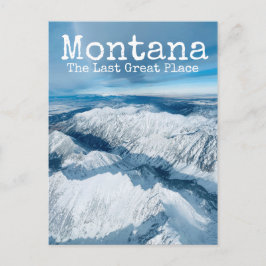 Cartão Postal Montana, o último Excelente das montanhas de neve 