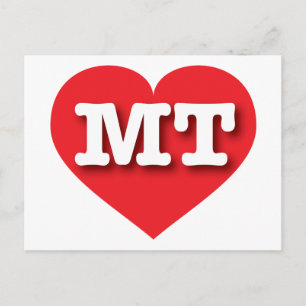 Cartão Postal Montana Red Heart - Big Love