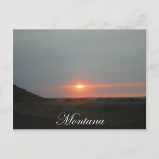 Cartão Postal Montana Sunset