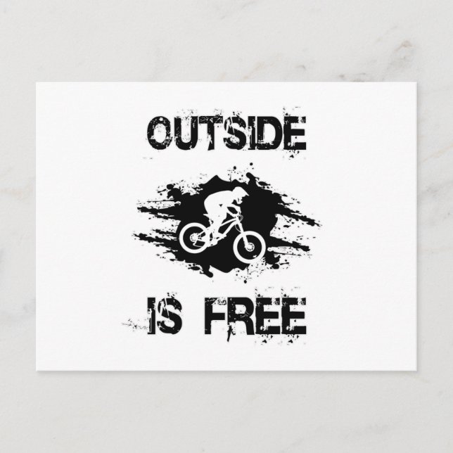 Cartão Postal Montanha Bike MTB Bicicleta Bicicleta de bicicleta (Frente)