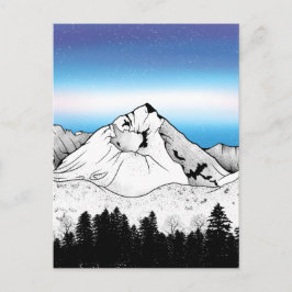 Cartão Postal Montanha da Eslováquia