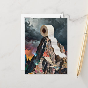 Cartão Postal Montanha de Papel Higiênico