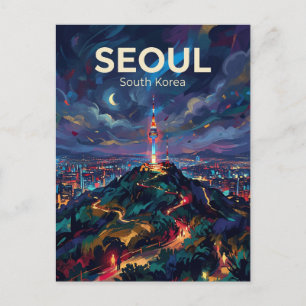Cartão Postal Montanha Namsan Coreia do Sul