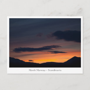 Cartão Postal Montanha Noruega Sunset