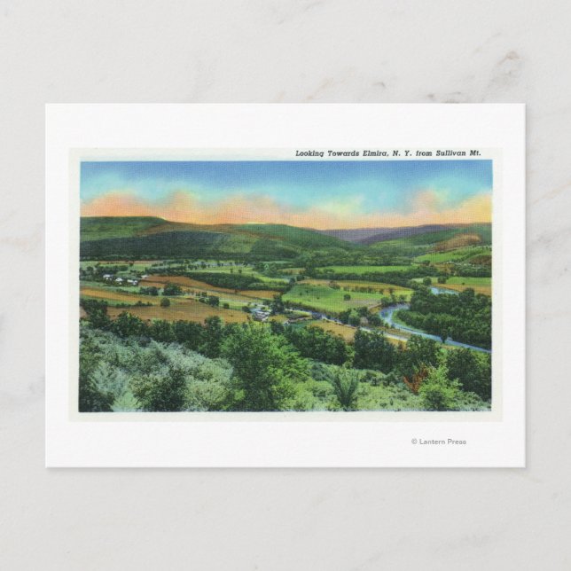 Cartão Postal Montanha Sullivan da Cidade (Frente)