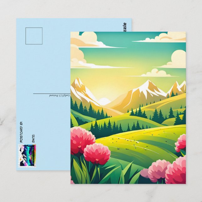 Cartão Postal Montanha Vista, Pós-Travessia (Frente/Verso)