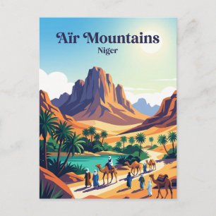 Cartão Postal Montanhas Aïr Níger