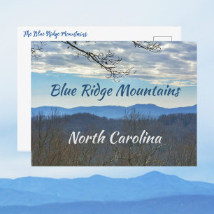 Cartão Postal Montanhas Azuis da Carolina do Norte Fotografia