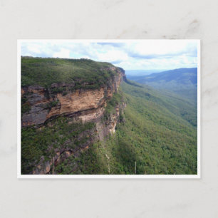 Cartão Postal montanhas azuis escarpas