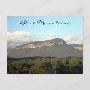 Cartão Postal montanhas azuis vista
