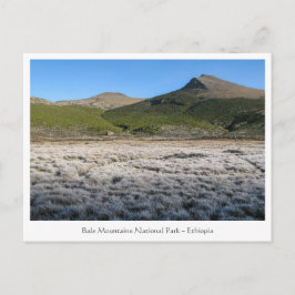 Cartão Postal Montanhas Bale Etiópia