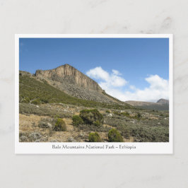 Cartão Postal Montanhas Bale Etiópia